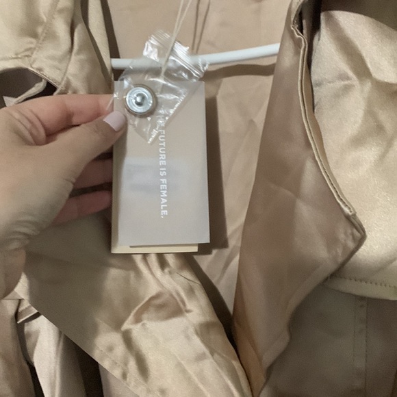 New Meshki Oakley Satin Dress Coat size Large - Picture 6 of 9